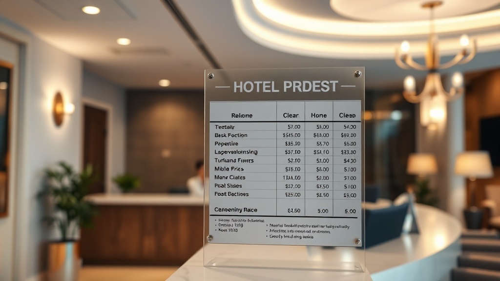 כמה זה עולה? כל המחירים על השולחן